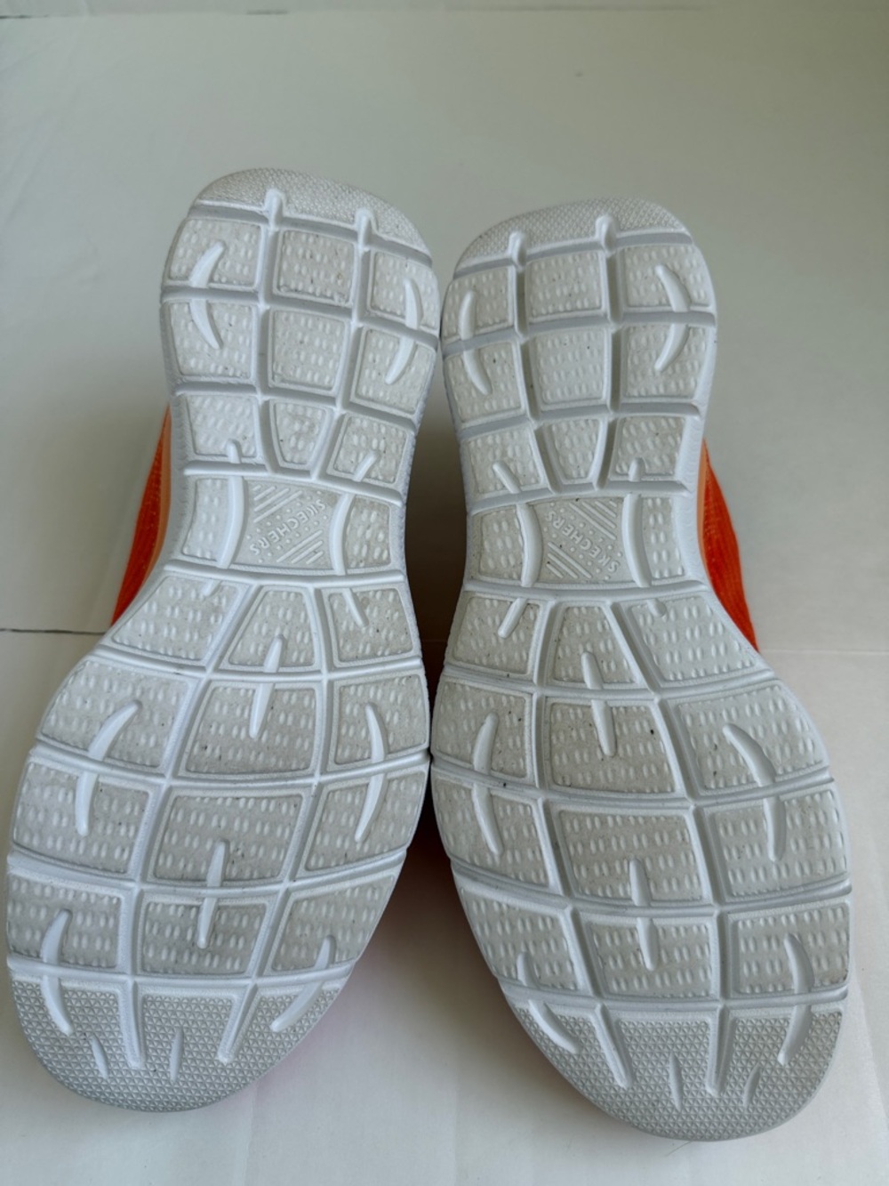 Skechers Slip-Ins Orange Athletic Sneakers with Navy Details - Picture 9 of 9